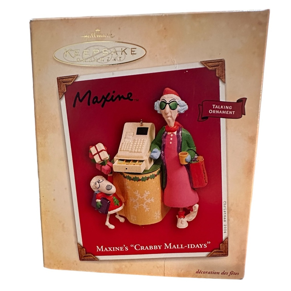 Maxine’s Crabby Mall-idays Talking Ornament by Hallmark Keepsakes